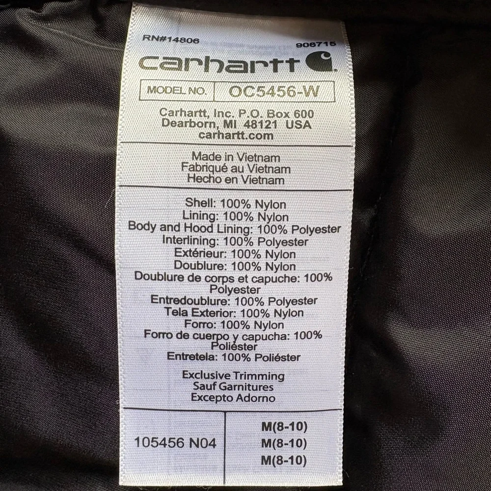 Carhartt Black Relaxed Fit Jacket - Picture 3 of 3